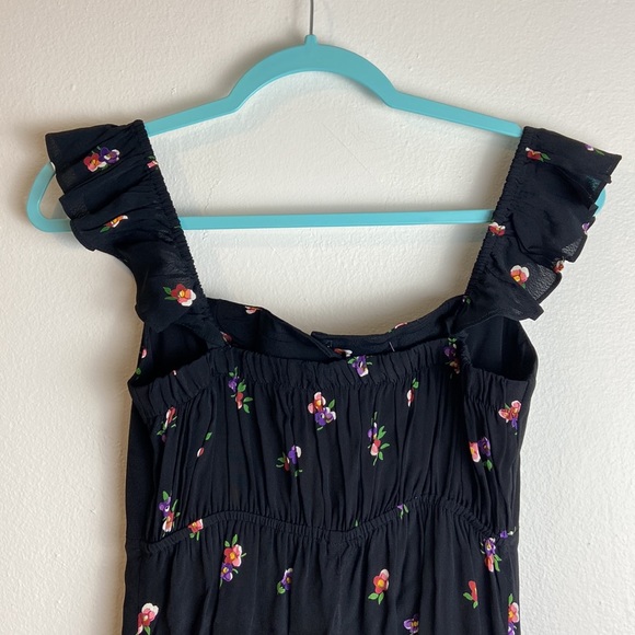 Flynn Skye Black Raining Jasmine Bardot Square Neck Sleeveless Casual Maxi Dress - Picture 12 of 15